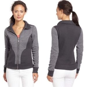 Prana Tobi Grey Fleece Jacket Medium